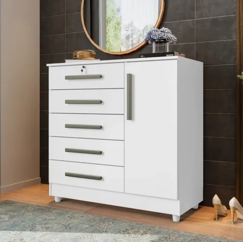 Cômoda com Sapateira Vitória Branco tt43