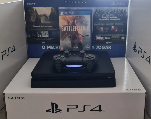 PS4 SLIM 1TB c/ Garantia- Venha Conferir em Nossa Loja.