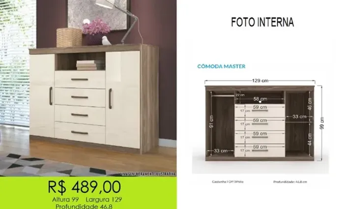 Cômoda - a pronta entrega