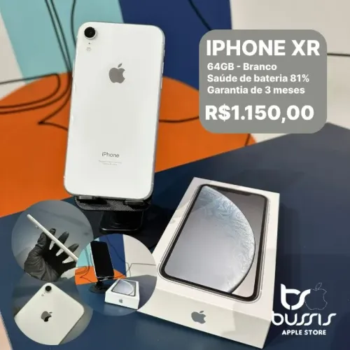 Iphone XR Branco 64 Gigas Semi Novo - Aparelho bem conservado / Somos Loja Fisica