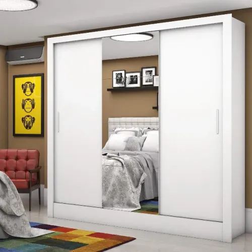 Guarda Roupa Casal com Espelho - Mega Oportunidade
