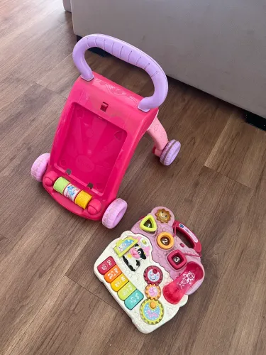 Andador importado Rosa 2 em 1 