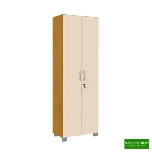 !!! FRETE GRATIS !!! Multiuso Vegas Larg. 0.60m Noce TX/Pérola 2 Portas C/Pés - San Marino