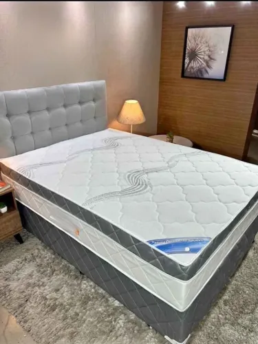 Cama box casal novas 