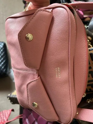 bolsa arezo em couro legítimo, novissima!