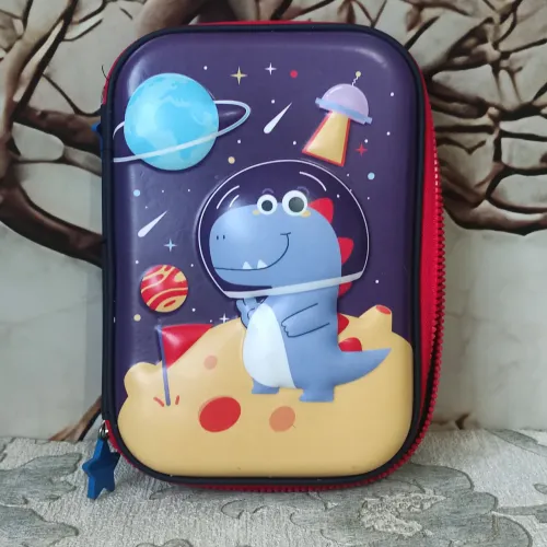 Estojo Infantil de Dinossauro - Aventura no Espaço!<br>