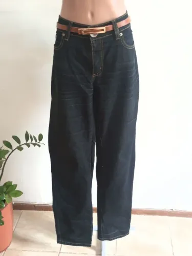 Calça Jeans Jessica Denim Preta- Tam. 44