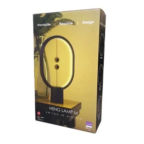 LUMINARIA LED HENG LAMP ELG CINZA CLARO - LINDA BAITA PRESENTE