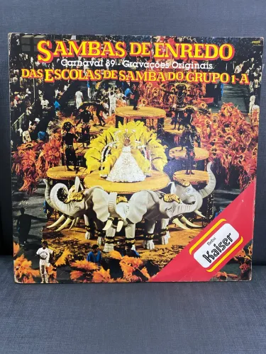 Lp 2 discos de Vinil Sambas de Enredo 89 RJ seminovo