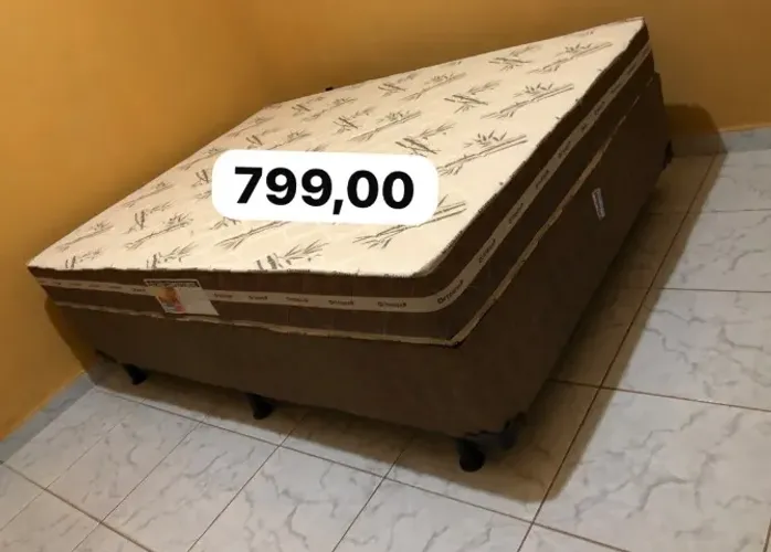 Cama box colchão d33 Brinde