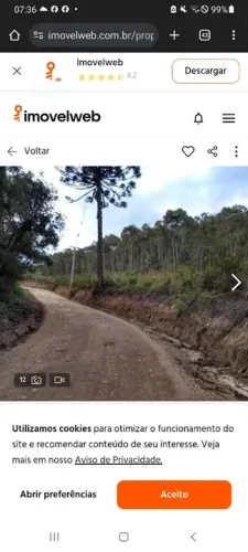 Área em Bocaiúva do Sul/PR