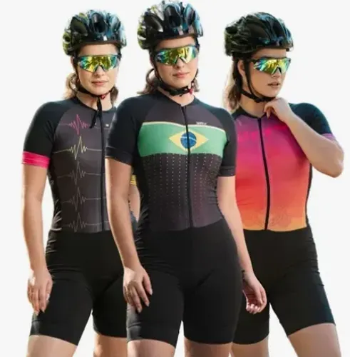 Macaquinho De Ciclismo Bike Uv80 Roupa De Pedalar Bicicleta z1185 p