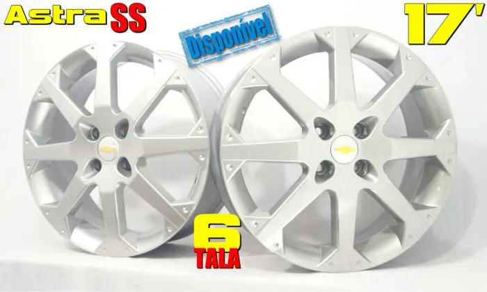 Rodas Chevrolet Astra SS Aro 17 Prata tala 6 4x100 novas