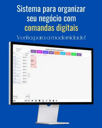 Sistema para organizar seu negócio com comandas digitais