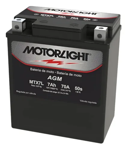 Bateria 6ah 7ah MOTORLGHT