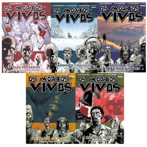 Pacote Os Mortos-vivos Nº 01 ao 05 (HQM)