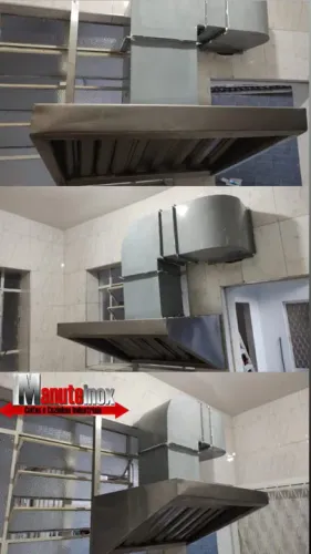 Coifas inox lanchonete