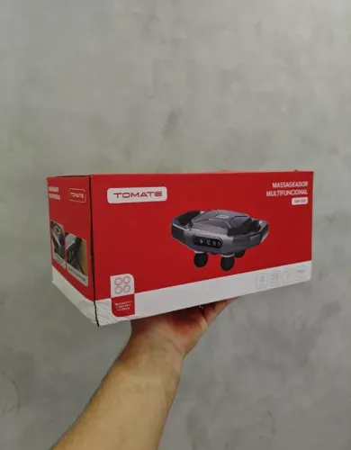 Massageador Corporal Multifuncional 4 Cabeças 9 Níveis com Led - Tomate