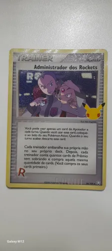 Carta Pokémon Administrador dos Rockets 86/109