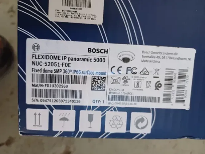 3 Câmeras dome 360 Bosch 