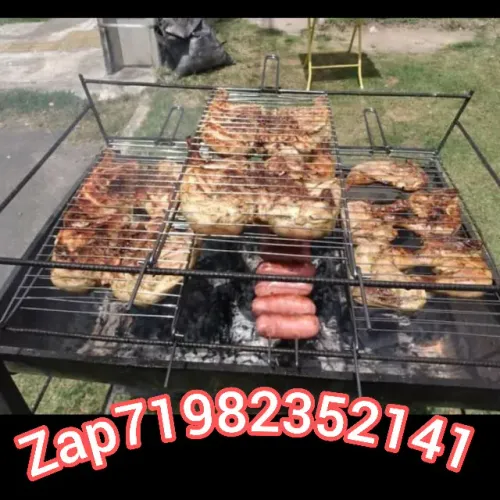 Churrasqueira Pra Espetinho Tonel Aberto Com Alças