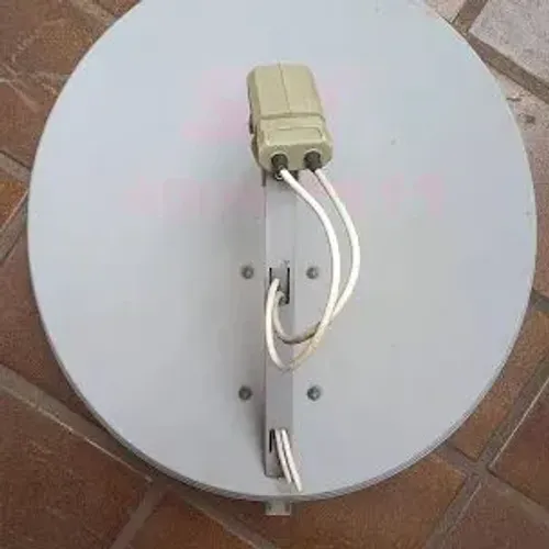 Antena parabólica Ku com receptor duplo + receptor