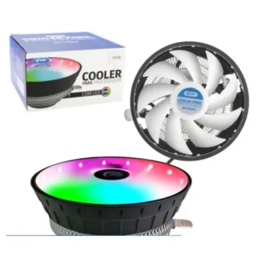 Cooler Com Led Para Processador Kp-Vr301