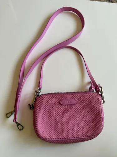 Bolsa Schutz Emmy Snake Rosa Pequena