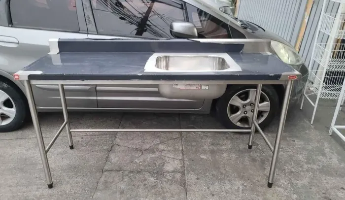 Pia de aço inox COZIL para cozinha industrial