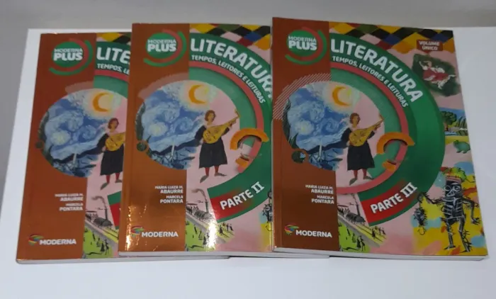 Livros Literatura - Tempos, Leitores e Leituras - Moderna Plus - Parte 1,2 e 3