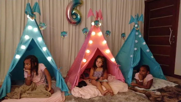 Cabana(tenda) para festa do pijama med. 1,20x1,55x1,10