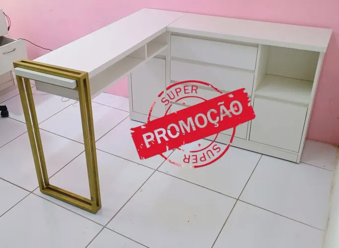Mesa de manicure L industrial( frete grátis)