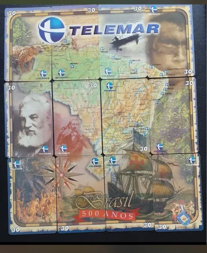Coleção de cartões TELEMAR - Brasil 500 anos
