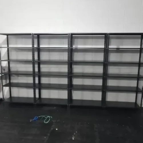 Prateleira de Aço usadas, 30, 40 e 50 cm, preta e cinza reforçadas