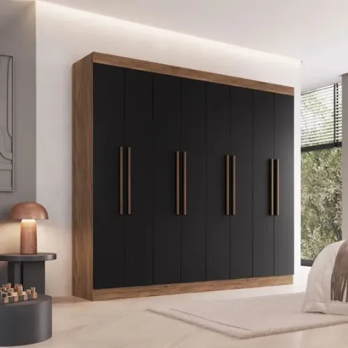Guarda Roupa Casal 8 Portas 4 Gavetas 100% MDF California FAzemos entrega
