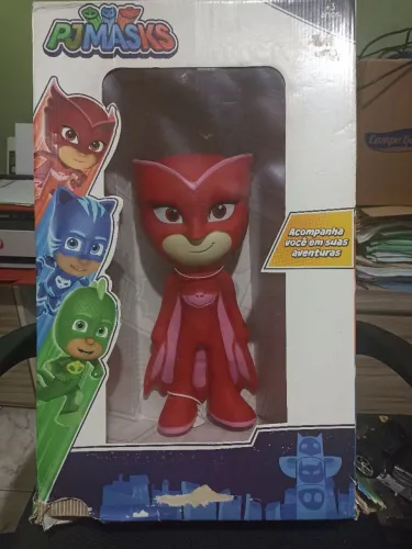 Boneco Vinil Pj Masks Corujita Ninja 40cm Candide