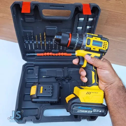 Parafusadeira De Impacto Completa 2 Baterias Completa Maleta e Acessórios 