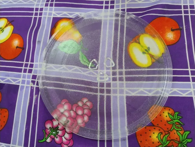 Prato de vidro para micro-ondas de 34L