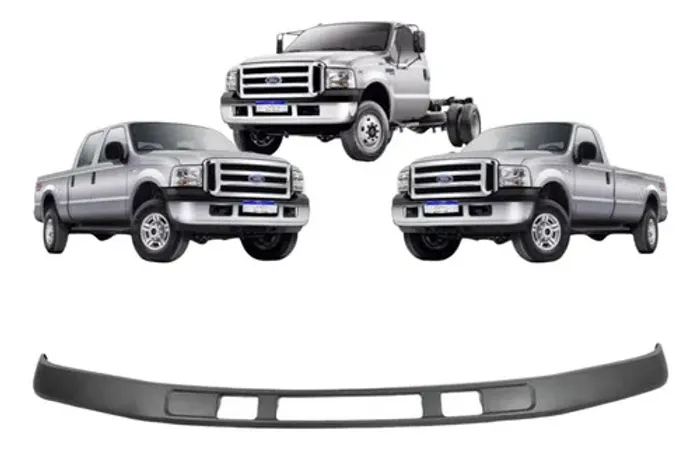 Spoiler Parachoque Dianteiro F250 Inferior 2006 2007 A 2011 Preto