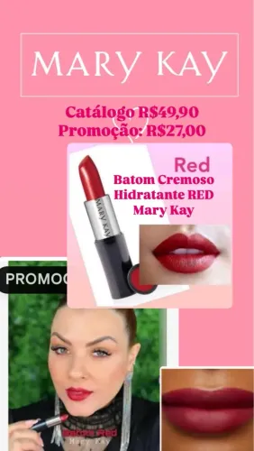 Batom Hidratante Red Mary Kay em Promoção!