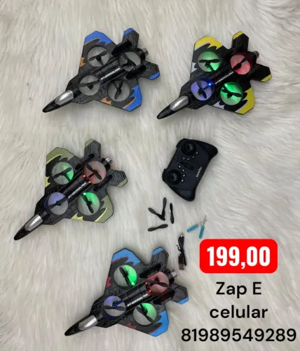 Avião Drone Combat Aircraft Controle Remoto 2.4ghz 4 Motores