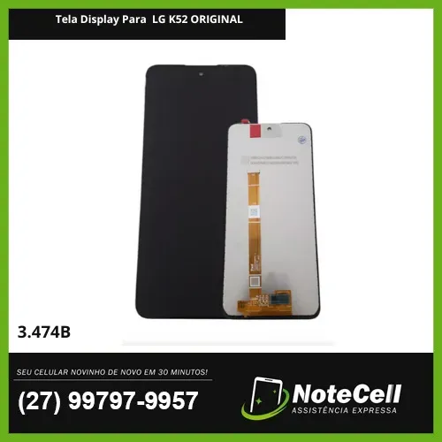 TELA/DISPLAY PARA LG K52 3.474B - INSTALAÇAO EXPRESSA EM 30 MINUTOS!