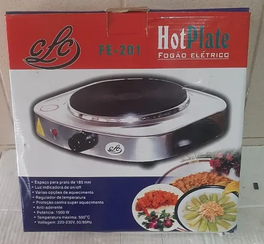 Fogão Portátil Elétrico Hot Plate Fe-201 1 Boca 220v - Semi-Novo