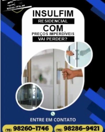 Serviço de insufilm (película ) residencial e automotiva