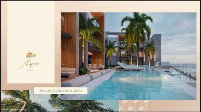 Cobertura Duplex com 145 metros Areia na Praia de Tabatinga