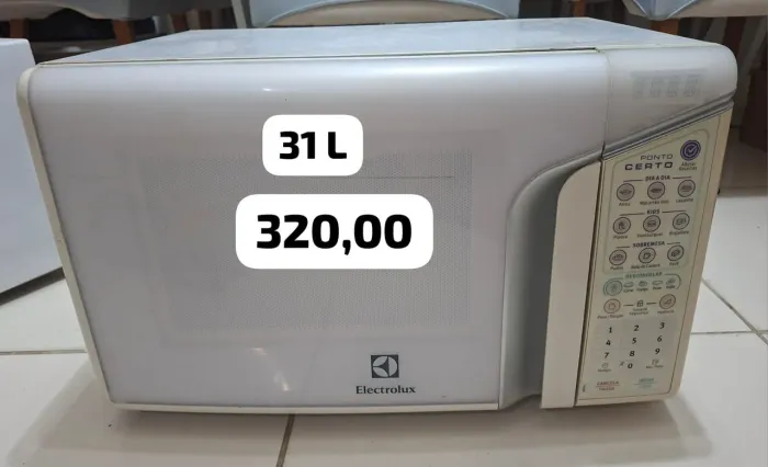 Microondas disponíveis- VALORES NAS IMAGENS
