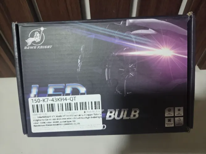 Par de Lâmpadas LED Automotivas H4 Dawn Knight K7C 150W 4300K Nova