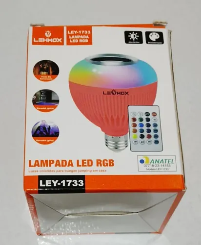 Lâmpada led com jogo de luz e bluetooth 