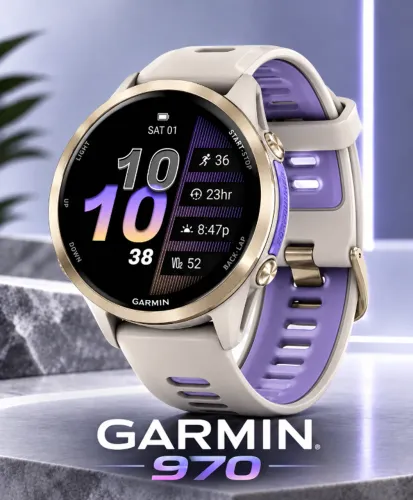Garmin Forerunner 970 GPS, Lacrado.