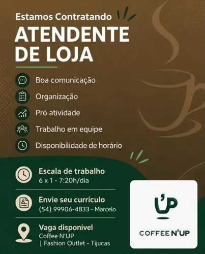 Atendente de cafeteria